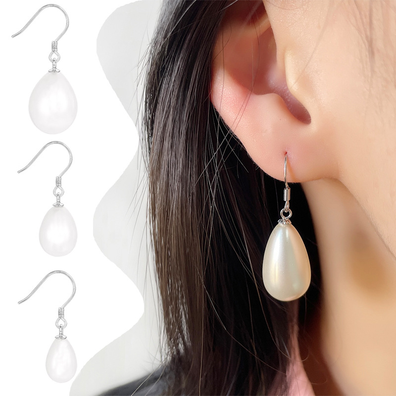 Vintage Fashion Korea - Korea Vintage Oval Drop Water Drop