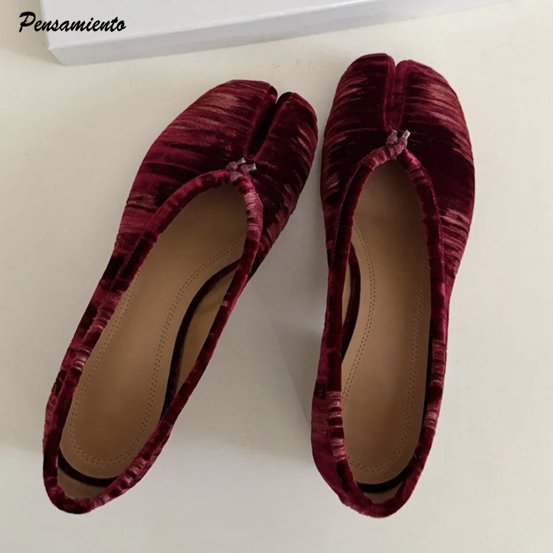 Vintage Fashion And Design - Fashion Pleated Designer Flannel Split toe