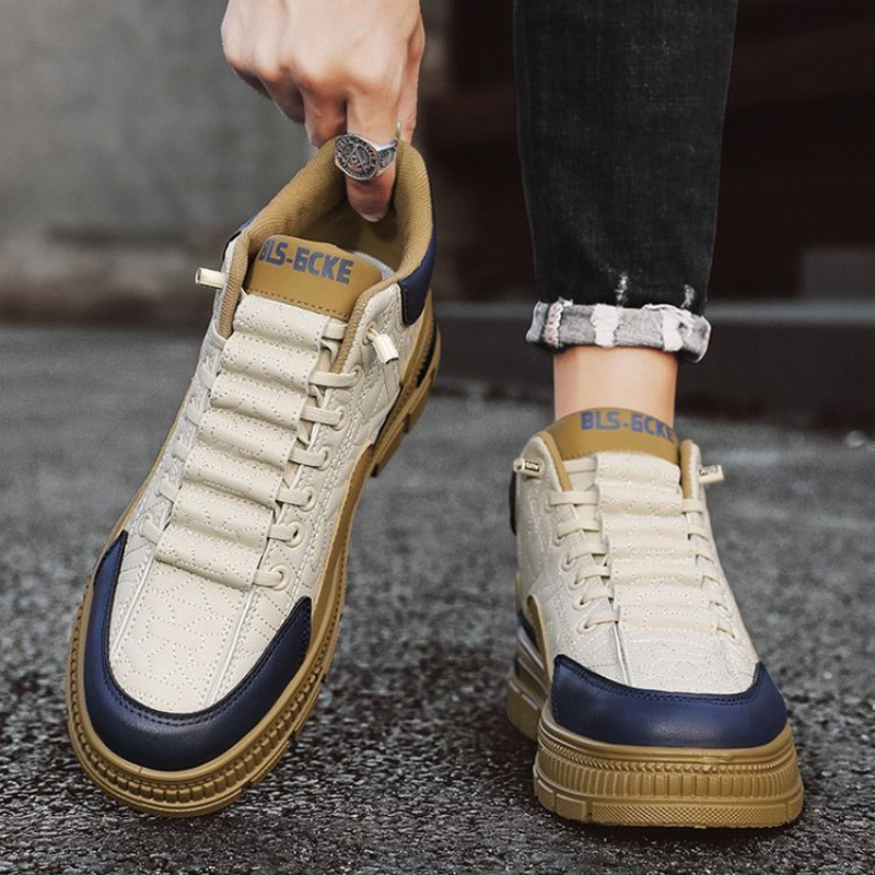 Vintage Fashion And Design - Slip-On Platform Men's Boots Spring Autumn