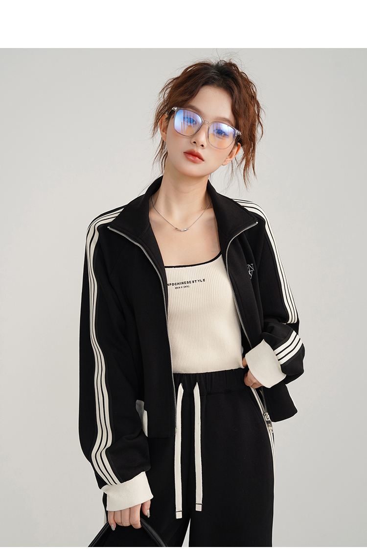 Vintage Sporty Casual Black Wh - огляд і ціна Vintage Fashion Jacket