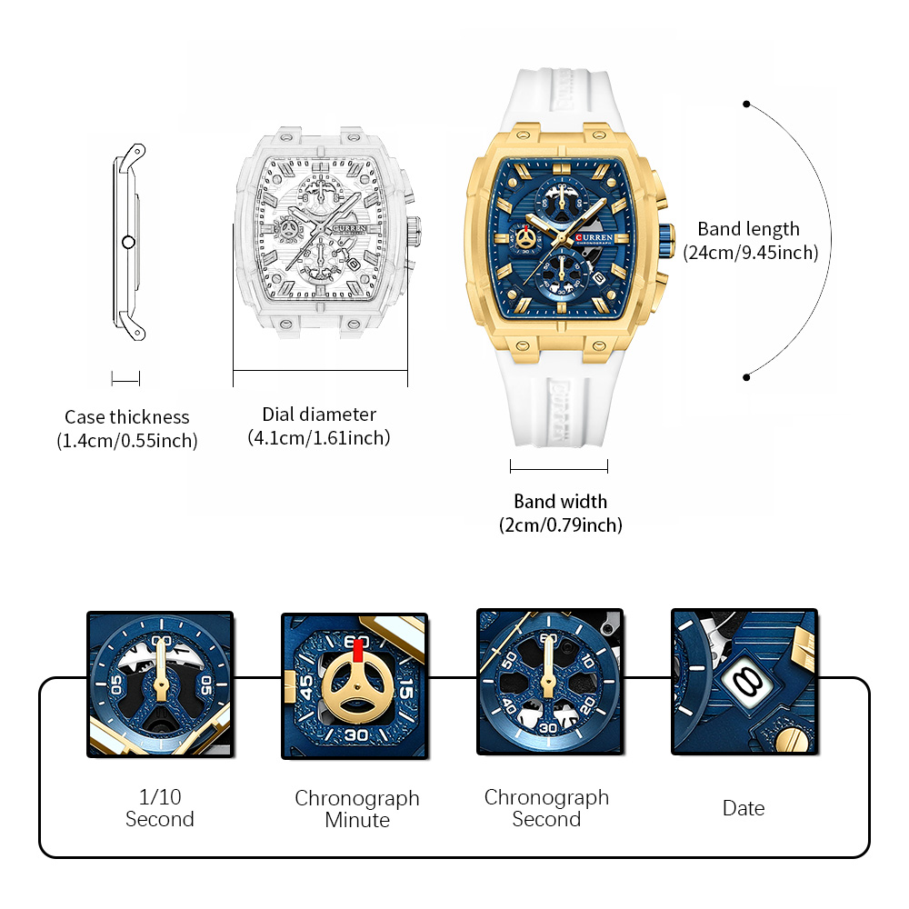 CURREN Luxury Vintage Watch fo - огляд і ціна Vintage Fashion Streetwear