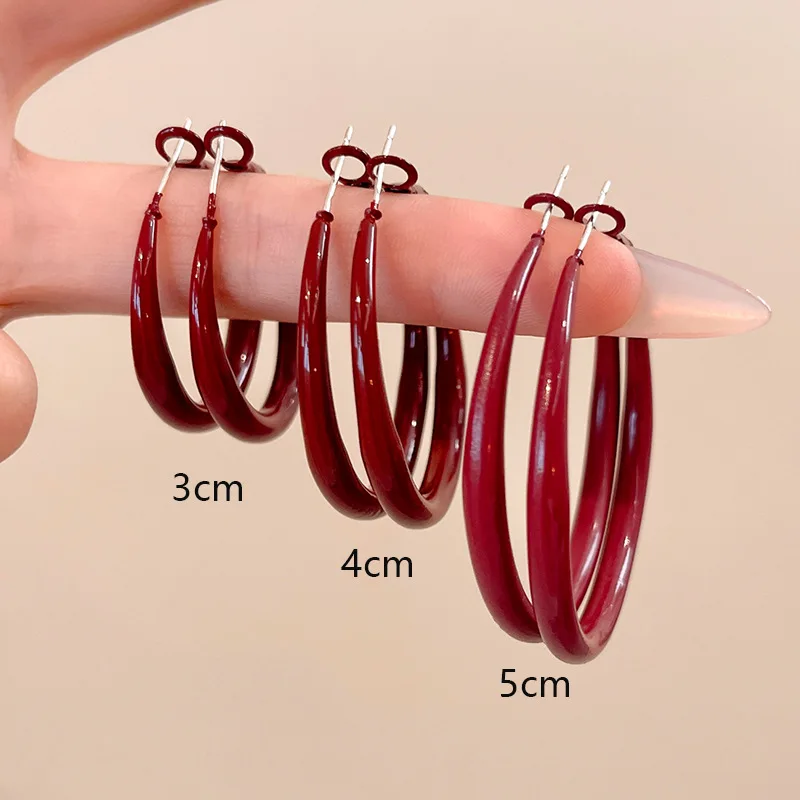 Charm Trendy Wine Red Color Ge - огляд і ціна Vintage Fashion Korea
