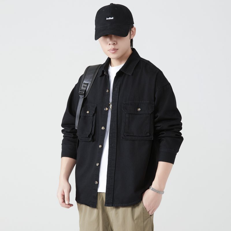 Pure Cotton Tooling Shirts Men - огляд і ціна Vintage Fashion Jacket