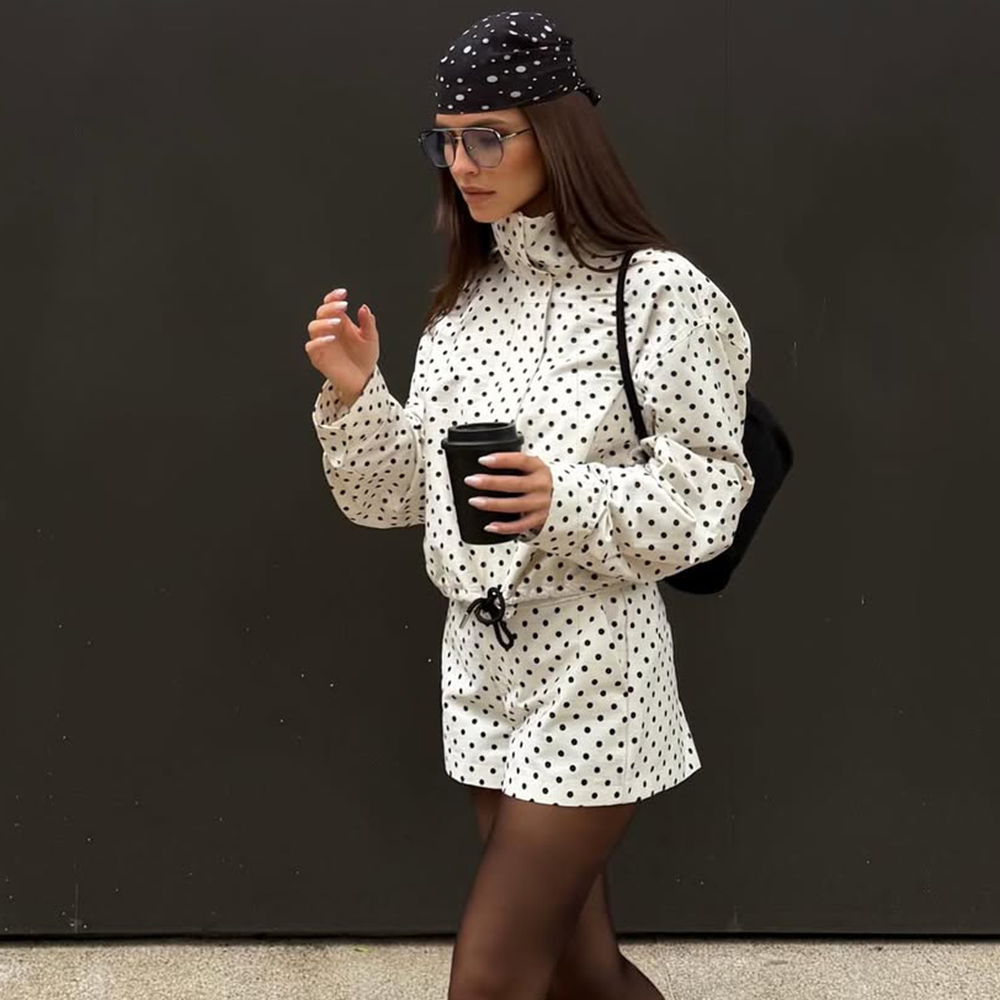 Tuularose Women's Polka Dot Sh - огляд і ціна Vintage Fashion Jacket