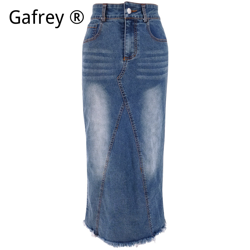 Women Denim Midi Skirt High Wa - огляд і ціна Vintage Fashion Streetwear