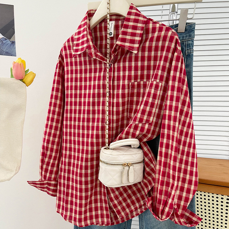 Korean-style Vintage Plaid Shi - огляд і ціна Vintage Fashion