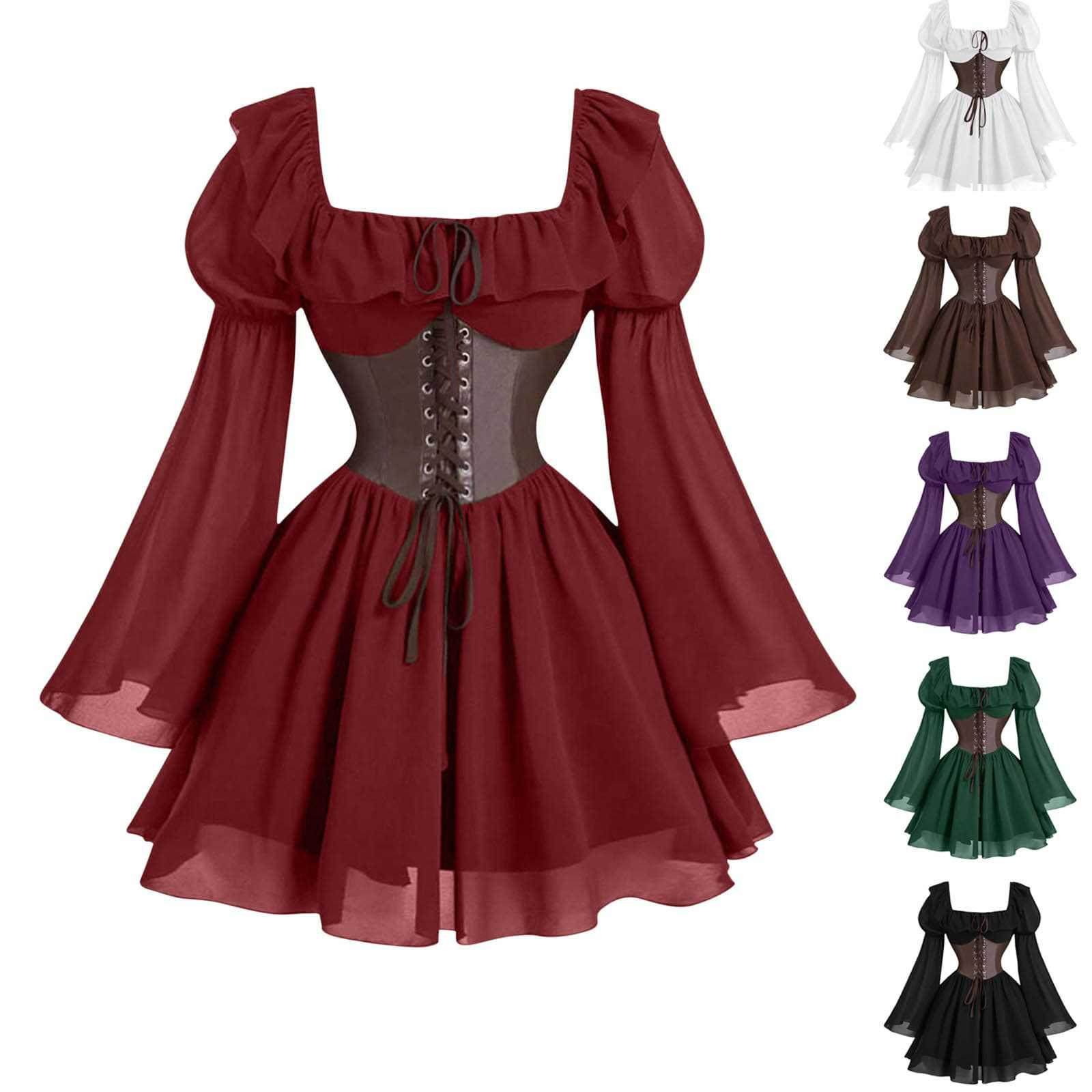 Renaissance Medieval Long Slee - огляд і ціна Vintage Victorian Fashion