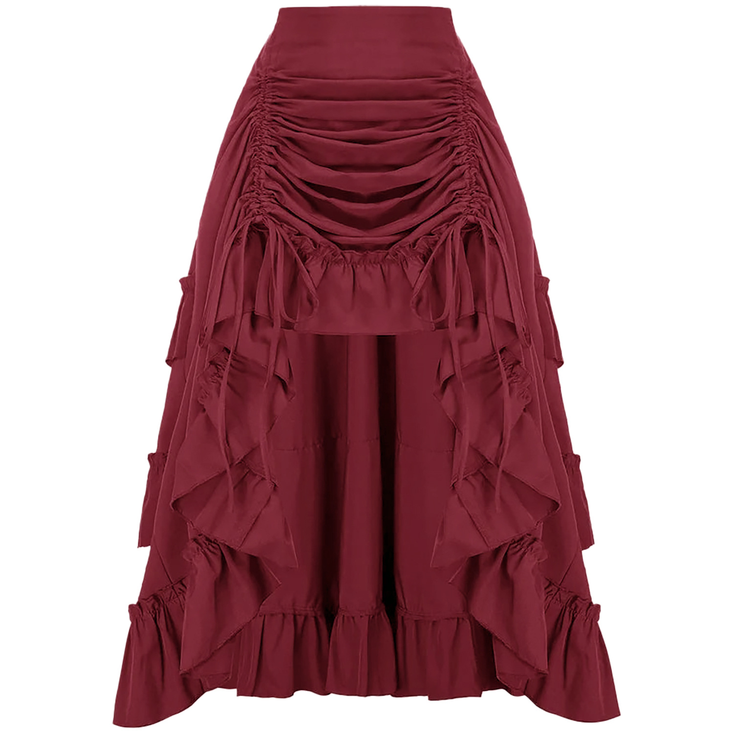 Ruffled High Waisted Long Vict - огляд і ціна Vintage Victorian Fashion