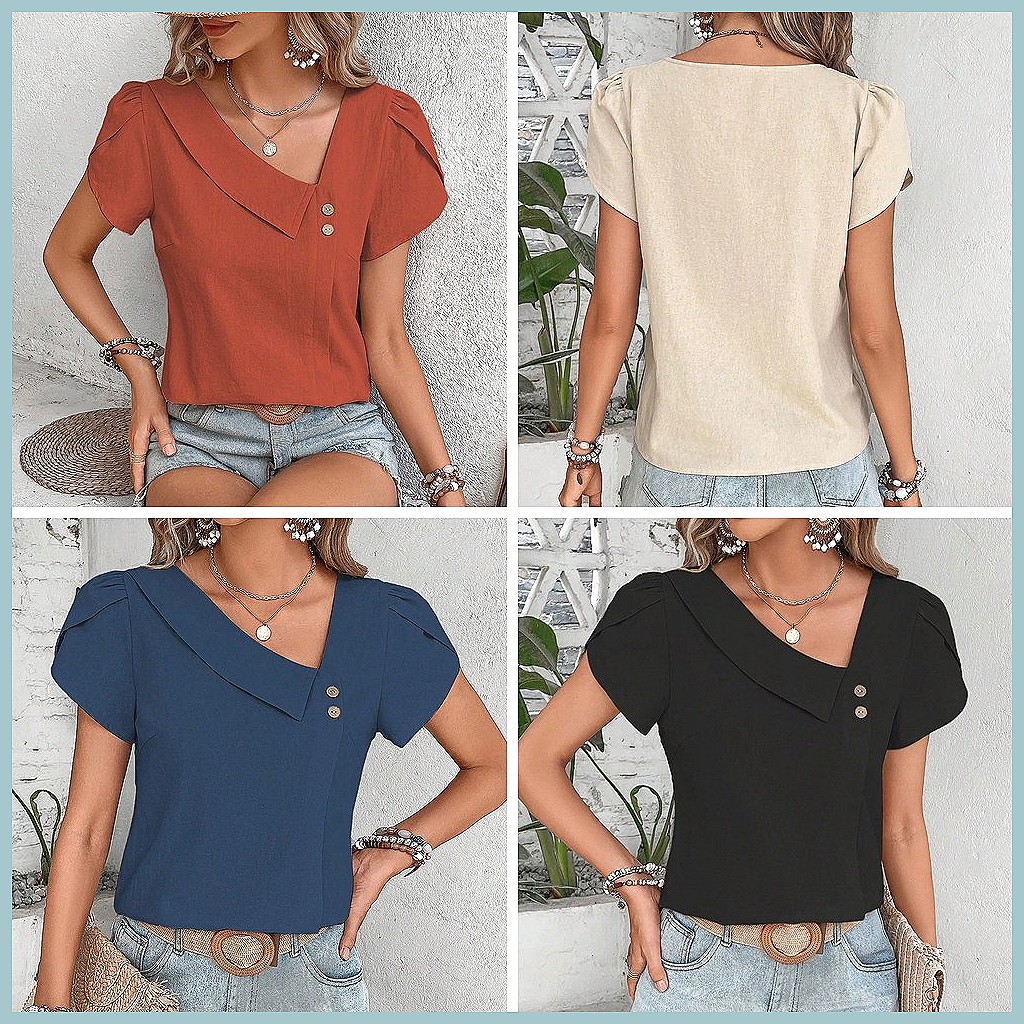 2024 Summer Vintage Solid Colo - огляд і ціна Vintage Fashion