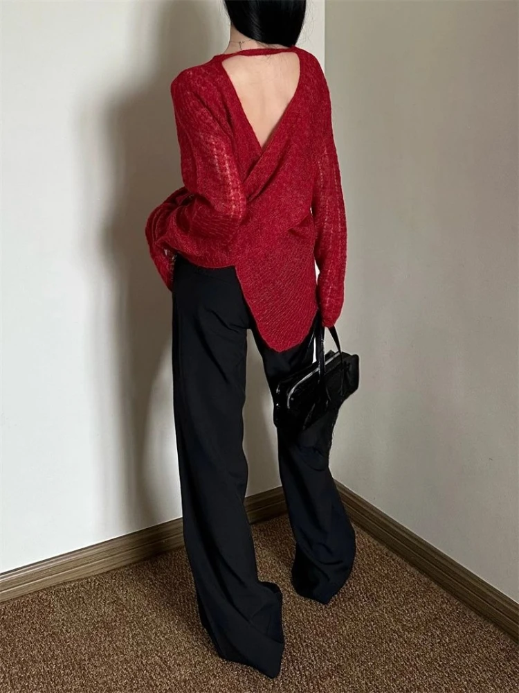 Y2K See-Through Knitted Women' - огляд і ціна Vintage Fashion