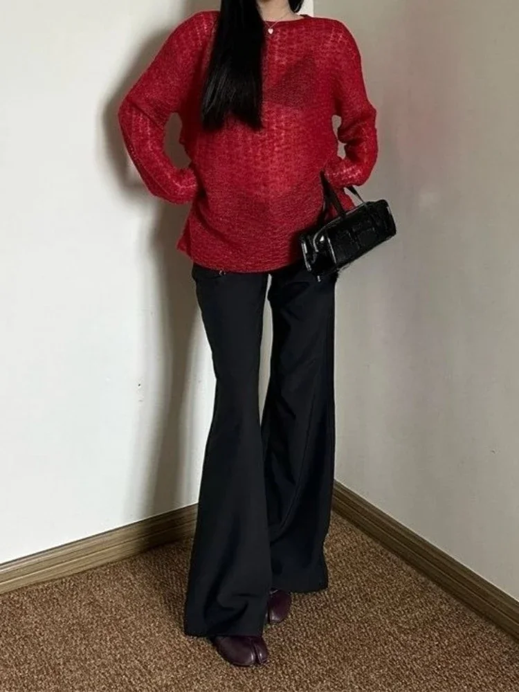 Y2K See-Through Knitted Women' - огляд і ціна Vintage Fashion
