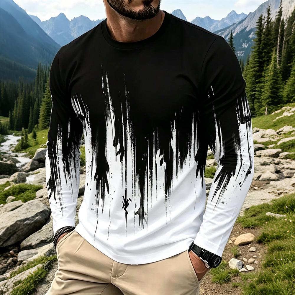 Men's Gradient Ink Splash Long - огляд і ціна Vintage Fashion