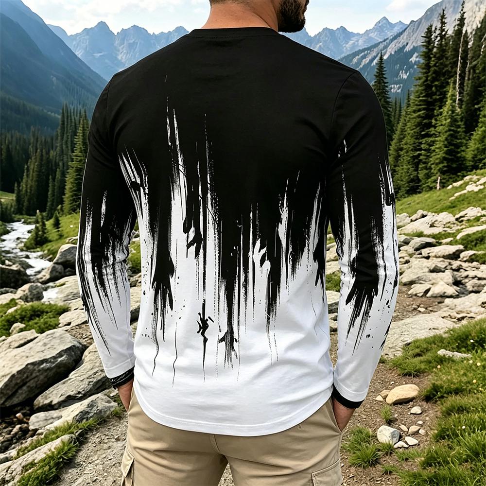Men's Gradient Ink Splash Long - огляд і ціна Vintage Fashion