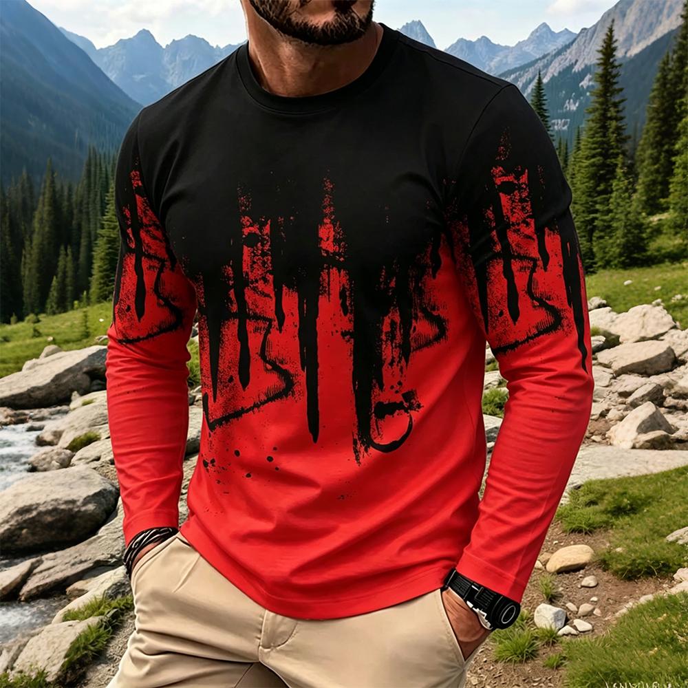 Men's Gradient Ink Splash Long - огляд і ціна Vintage Fashion